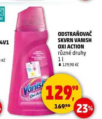 ODSTRAŇOVAČ SKVRN VANISH OXI ACTION různé druhy,1 l