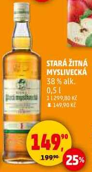 STARÁ ŽITNÁ MYSLIVECKÁ 38% alk., 0,5 l