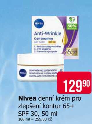 Nivea denní krém pro zlepšení kontur 65+ SPF 30, 50 ml