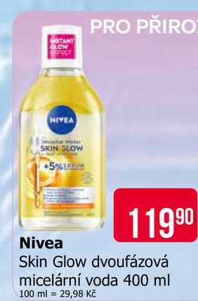 Nivea Skin Glow dvoufázová micelární voda 400 ml