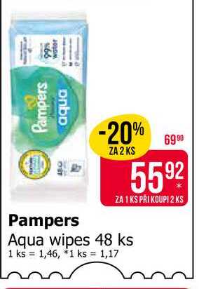 Pampers Aqua wipes 48 ks 