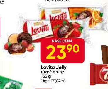 Lovita Jelly různé druhy 135 g 
