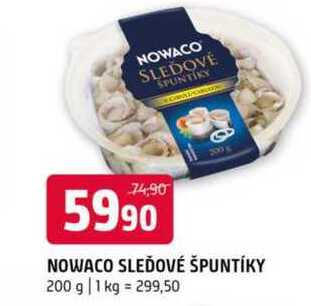 NOWACO SLEDOVÉ ŠPUNTÍKY 200 g