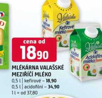 MLÉKÁRNA VALAŠSKÉ MEZIŘÍČÍ MLÉKO 0,5l