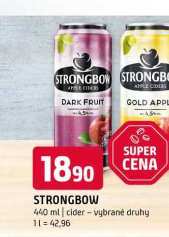 STRONGBOW 440 ml cider vybrané druhy