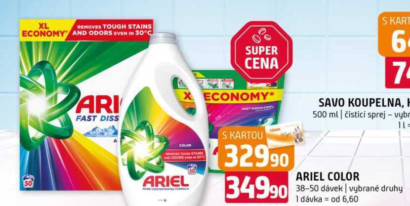 ARIEL COLOR 38-50 dávek vybrané druhy
