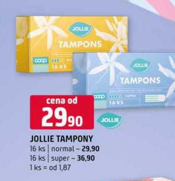 JOLLIE TAMPONY 16 ks normal 16 ks super