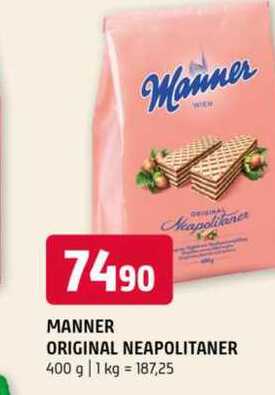 MANNER ORIGINAL NEAPOLITANER 400 g