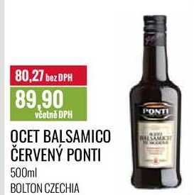 OCET BALSAMICO ČERVENÝ PONTI 500ml 