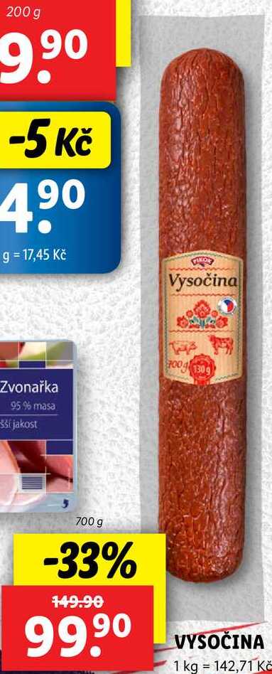 VYSOČINA, 700 g