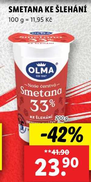 SMETANA KE ŠLEHÁNÍ, 200 g