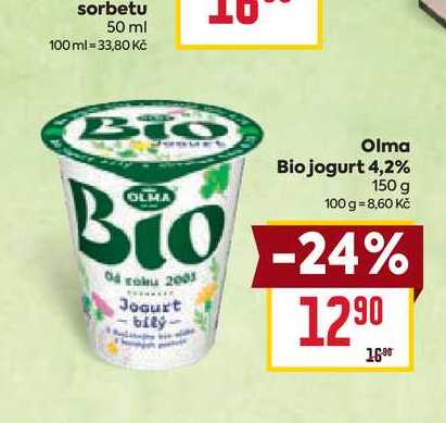 Olma Bio jogurt 4,2% 150 g 