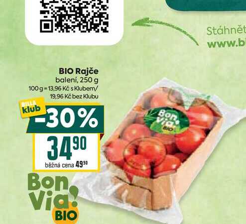 BIO Rajče balení, 250 g