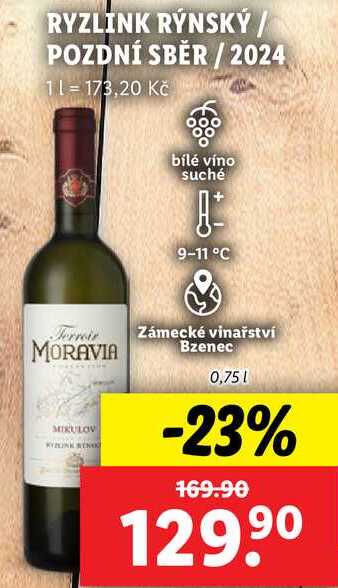 RYZLINK RÝNSKÝ, 0,75 l