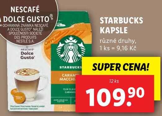 STARBUCKS KAPSLE, 12 ks
