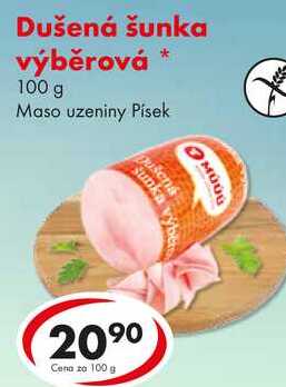 Dušená šunka výběrová, 100 g 