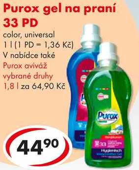 Purox gel na praní, 33 PD  