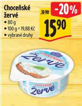 Choceňské žervé, 80 g