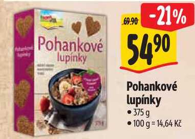Pohankové lupínky, 375 g