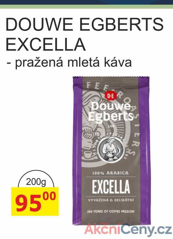 DOUWE EGBERTS EXCELLA - pražená mletá káva 200g