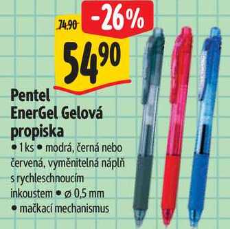 Pentel EnerGel Gelová propiska  