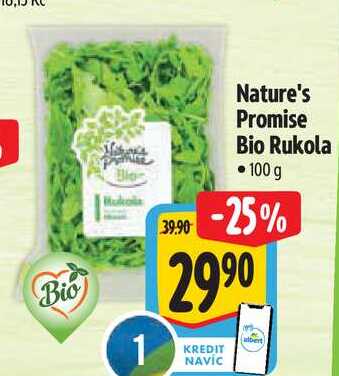 Nature's Promise Bio Rukola, 100 g 