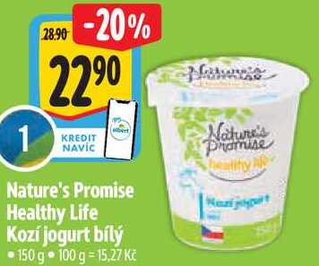 Nature's Promise Healthy Life Kozí jogurt bílý, 150 g 