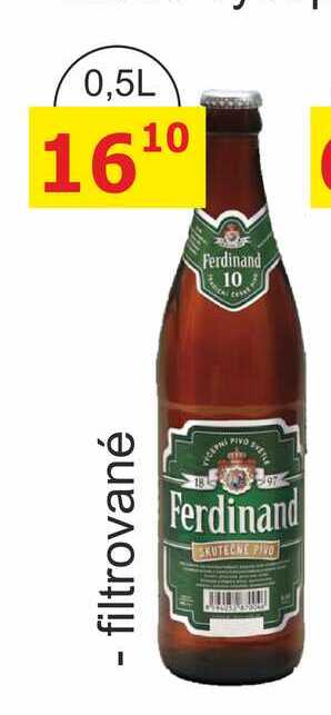 Ferdinand světlé výčepní pivo 0,5l filtrované