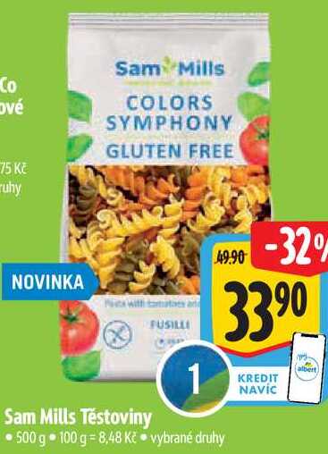 Sam Mills Těstoviny, 500 g 