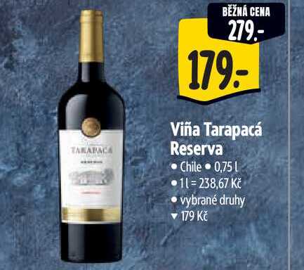   Viña Tarapacá Reserva  Chile 0,75 