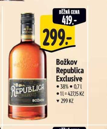 Božkov Republica Exclusive  0,7 l