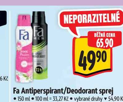   Fa Antiperspirant/Deodorant sprej 150 ml 