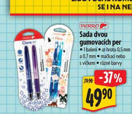   Sada dvou gumovacích per 1 balen 