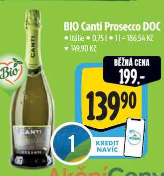 BIO Canti Prosecco DOC, 0,75 l