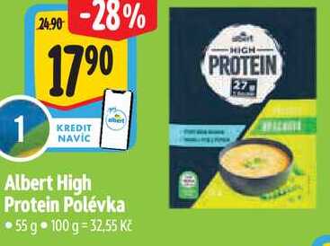 Albert High Protein Polévka, 55 g