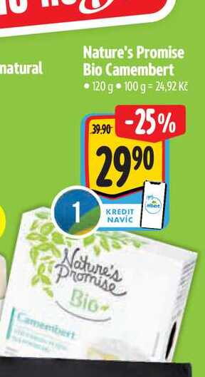  l Nature's Promise Bio Camembert 120 g 