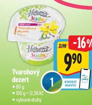 Tvarohový dezert, 80 g