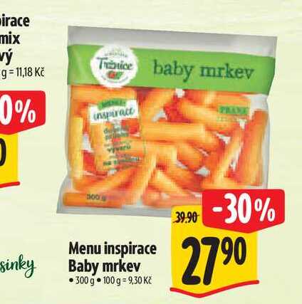   Menu inspirace Baby mrkev 300 g  