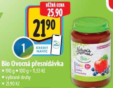 Bio Ovocná přesnídávka, 190 g 