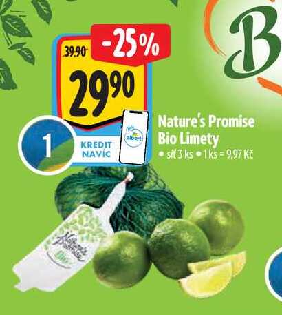  Nature's Promise Bio Limety  3 ks