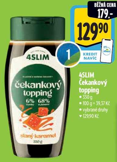 4SLIM Čekankový topping, 330 g