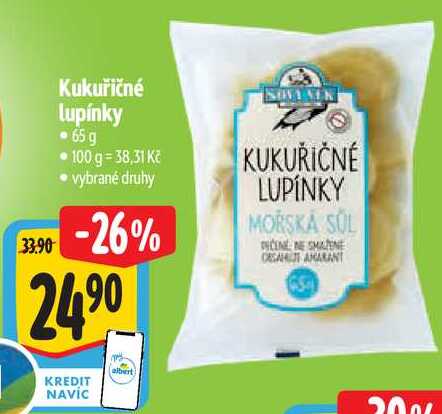 Kukuřičné lupínky, 65 g 