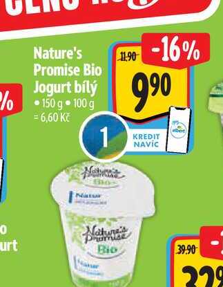 Nature's Promise Bio Jogurt bílý - 150 g 