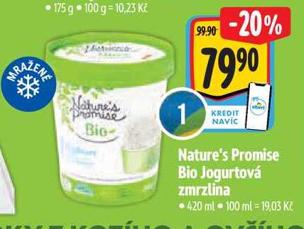  Nature's Promise Bio Jogurtová zmrzlina 420 ml  