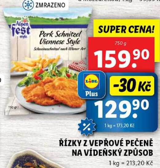 ŘÍZKY Z VEPŘOVÉ PEČENĚ NA VÍDEŇSKÝ ZPŮSOB, 750 g
