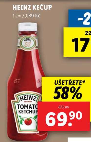 HEINZ KEČUP, 875 ml