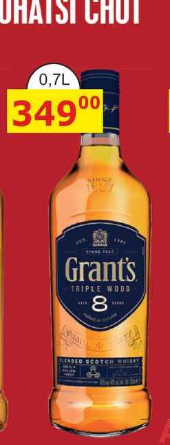 Grant's Triple Wood 8y 0,7l 40%