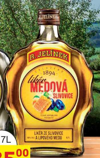 R. JELÍNEK MEDOVÁ SLIVOVICE 0,7l