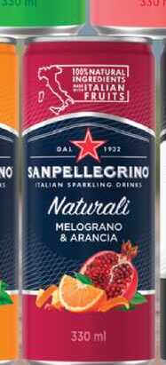 SANPELLEGRINO 330 ml Naturali MELOGRANO & ARANCIA 
