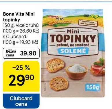 Bona Vita Mini topinky, 150 g, více druhů 